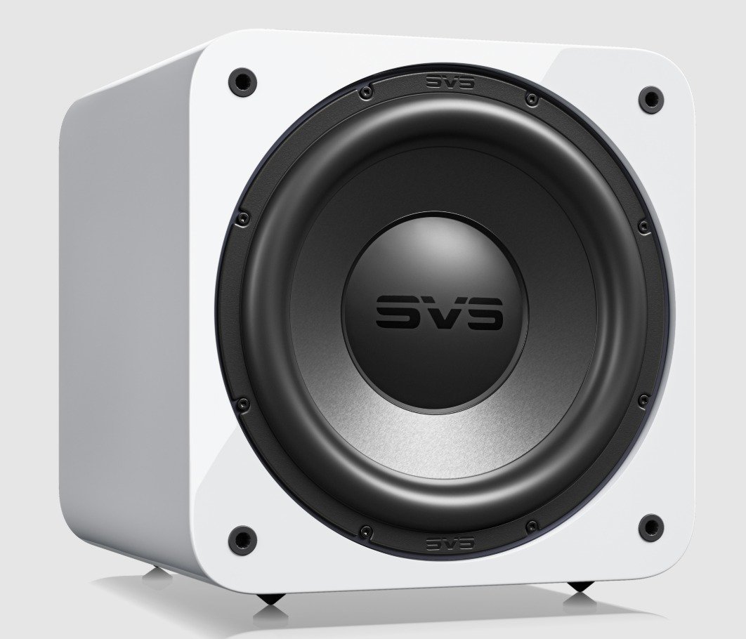svs-sb-3000-r-evolution-sealed-box-subwoofer-gloss-white-angled-no-grille-stereophonic